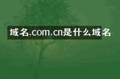 域名.com.cn是什么域名
