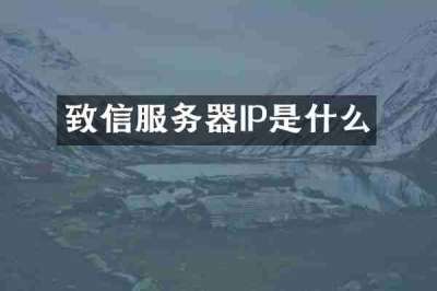 致信服务器IP是什么