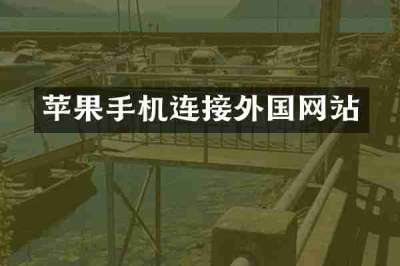 苹果手机连接外国网站