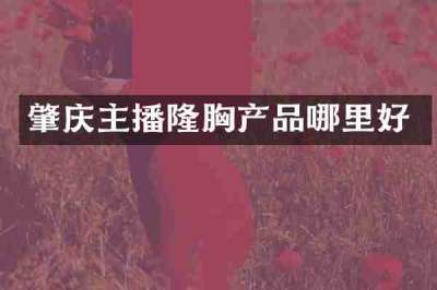 肇庆主播隆胸产品哪里好