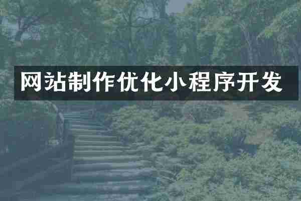 网站制作优化小程序开发