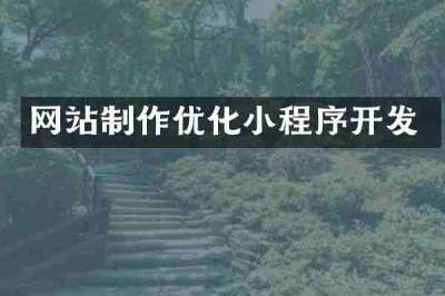 网站制作优化小程序开发
