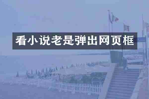 看小说老是弹出网页框
