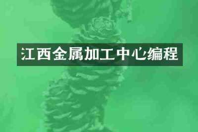 江西金属加工中心编程