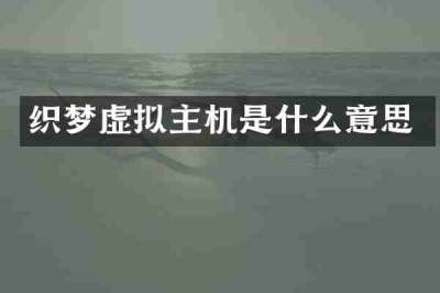 织梦虚拟主机是什么意思