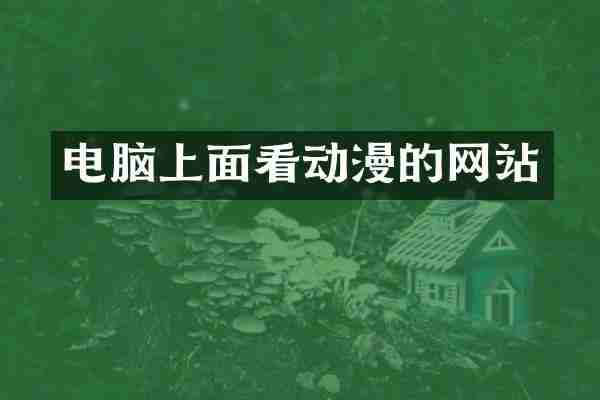 电脑上面看动漫的网站