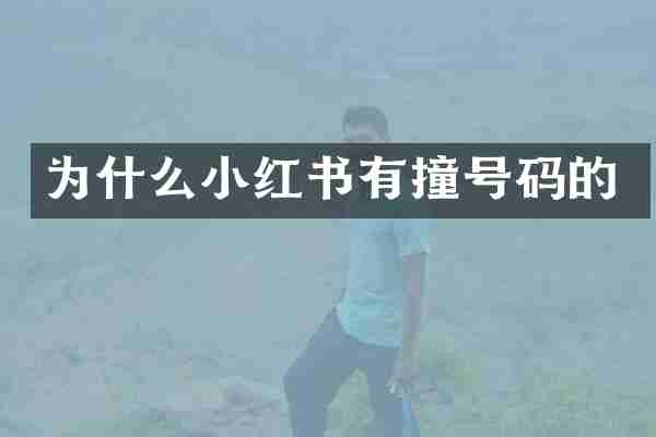 为什么小红书有撞号码的