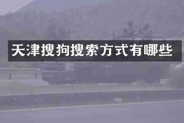 天津搜狗搜索方式有哪些