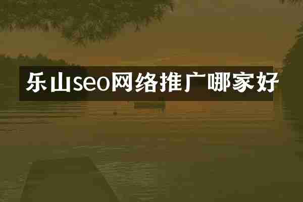 乐山seo网络推广哪家好