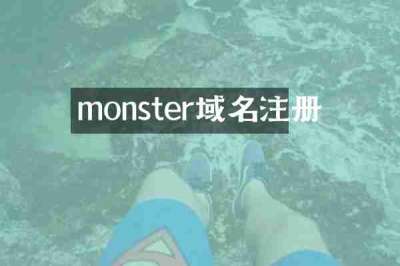 monster域名注册