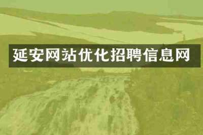 延安网站优化招聘信息网