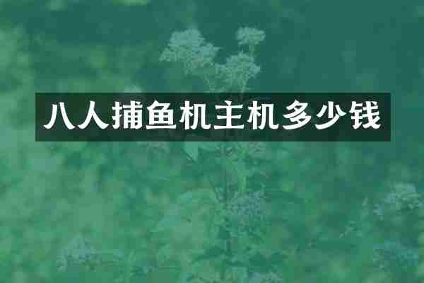 八人主机多少钱