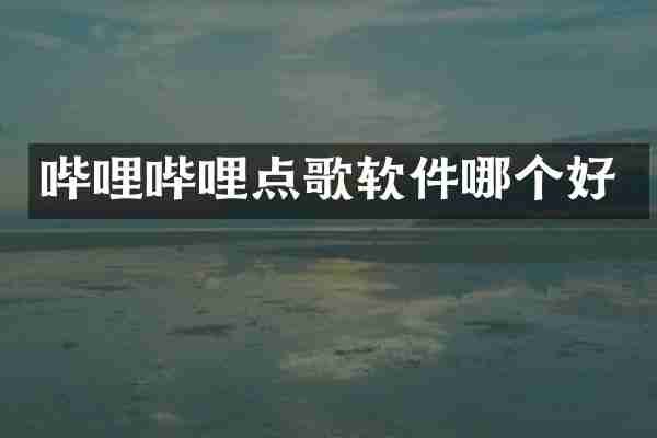 哔哩哔哩点歌软件哪个好