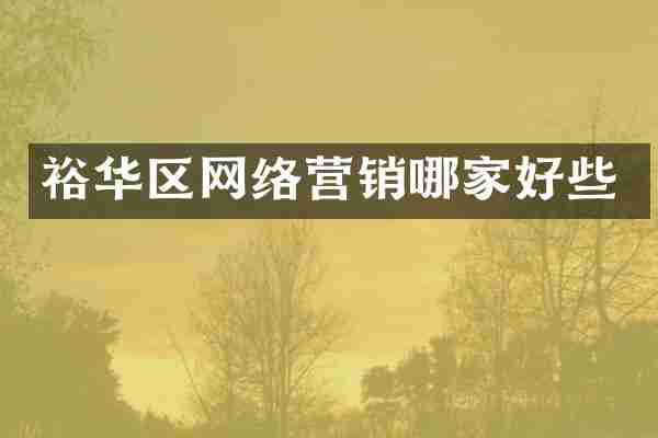 裕华区网络营销哪家好些