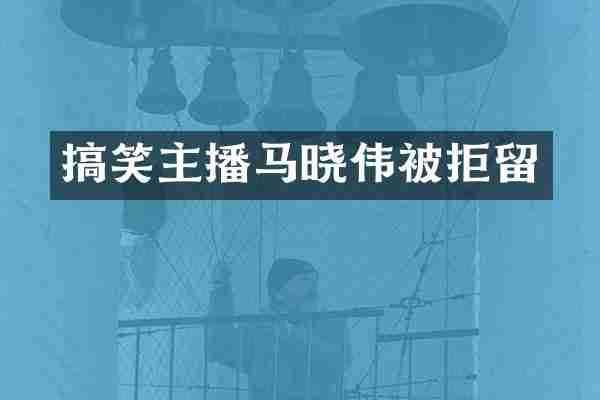 搞笑主播马晓伟被拒留