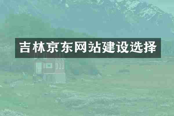 吉林京东网站建设选择