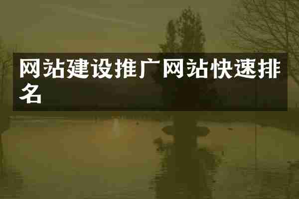 网站建设推广网站快速排名