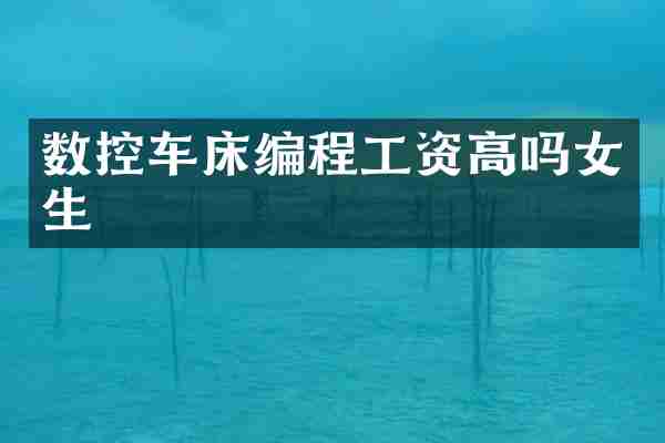 数控车床编程工资高吗女生