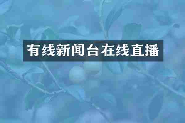 有线新闻台在线直播