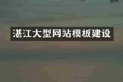 湛江大型网站模板建设
