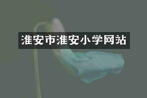 淮安市淮安小学网站