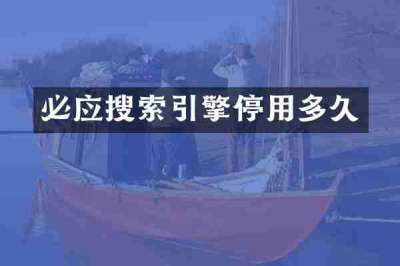 必应搜索引擎停用多久