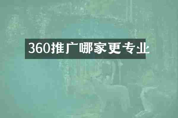 360推广哪家更专业