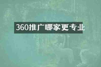 360推广哪家更专业