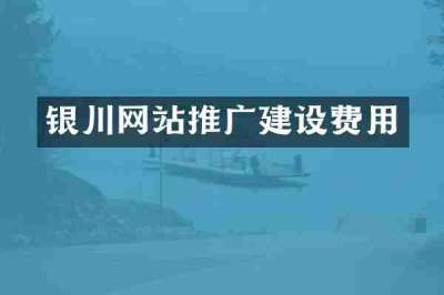 银川网站推广建设费用