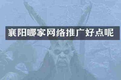 襄阳哪家网络推广好点呢