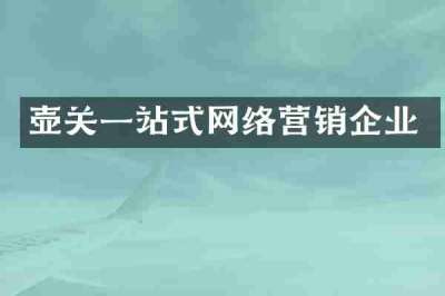 壶关一站式网络营销企业