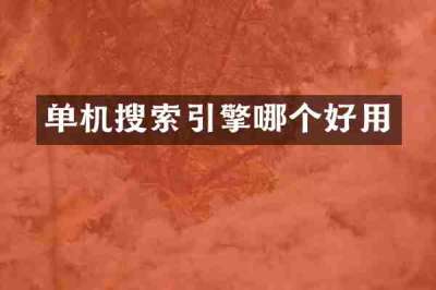 单机搜索引擎哪个好用