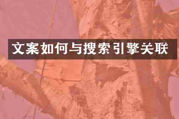 文案如何与搜索引擎关联