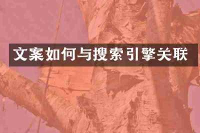 文案如何与搜索引擎关联