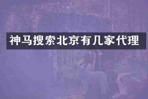 神马搜索北京有几家代理