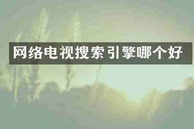 网络电视搜索引擎哪个好