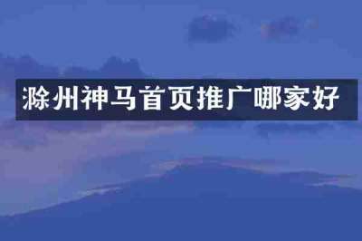 滁州神马首页推广哪家好