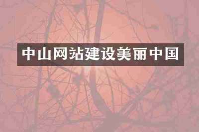 中山网站建设美丽中国