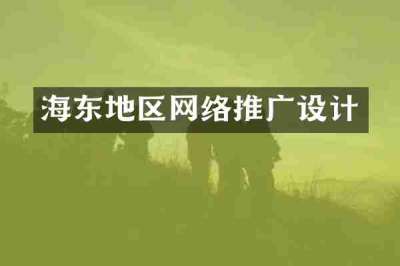 海东地区网络推广设计