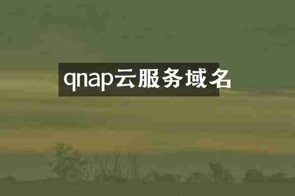 qnap云服务域名