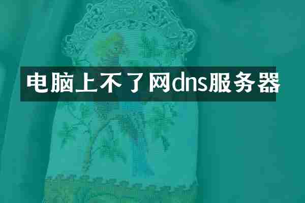 电脑上不了网dns服务器