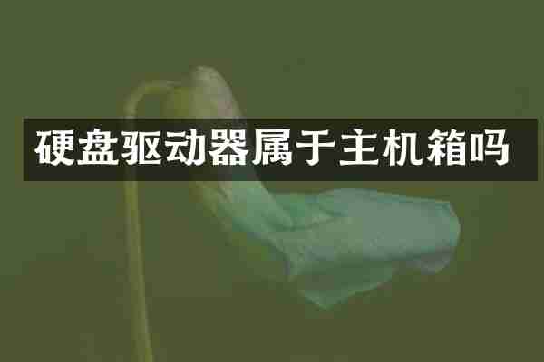 硬盘驱动器属于主机箱吗