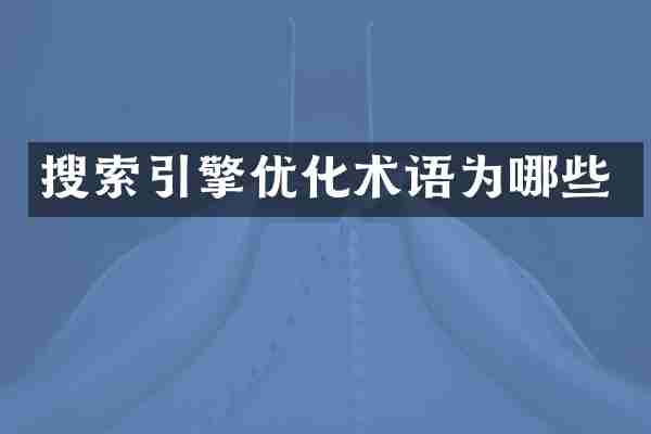 搜索引擎优化术语为哪些