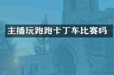 主播玩跑跑卡丁车比赛吗
