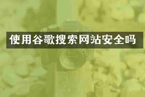 使用谷歌搜索网站安全吗
