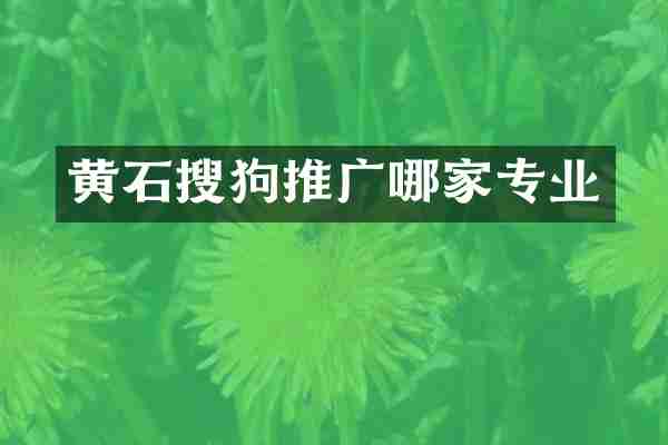 黄石搜狗推广哪家专业
