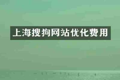 上海搜狗网站优化费用