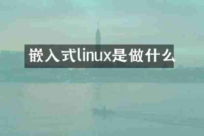 嵌入式linux是做什么
