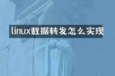 linux数据转发怎么实现