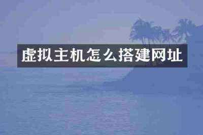 虚拟主机怎么搭建网址